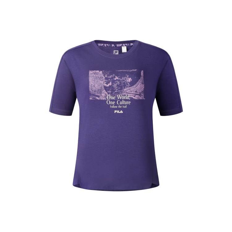 FILA T Shirt Women's Dark Purple