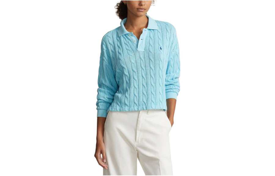 Polo Ralph Lauren SS24 Sweater Women's Turquoise