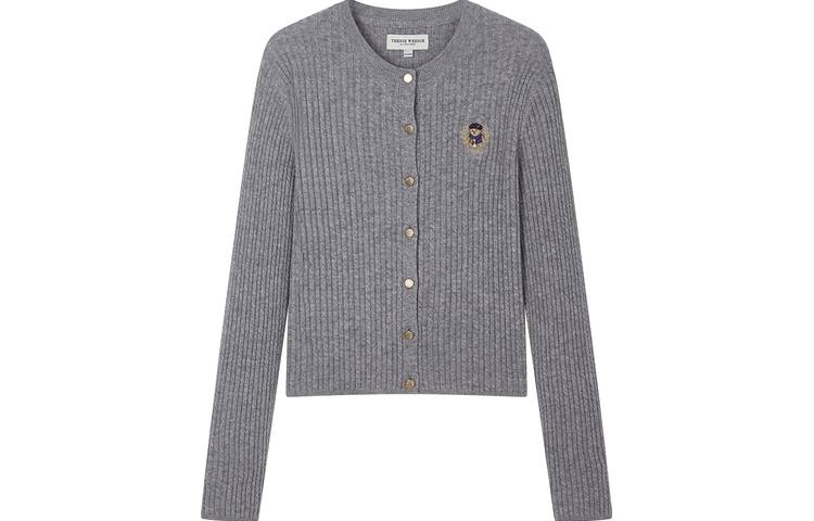Teenie Weenie Sweaters Women's Crew Neck Moderate Cardigan