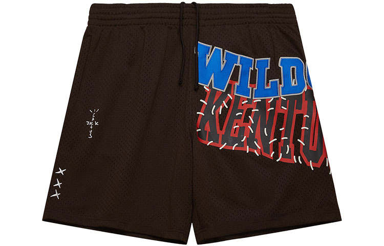Travis Scott x Mitchell & Ness Sports Shorts Unisex Brown
