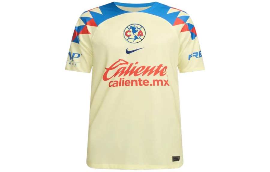 Nike Nike America Club América 2023/24 Stadium Home Soccer Jersey Men's Lemon Chiffon/Crown Blue Jay