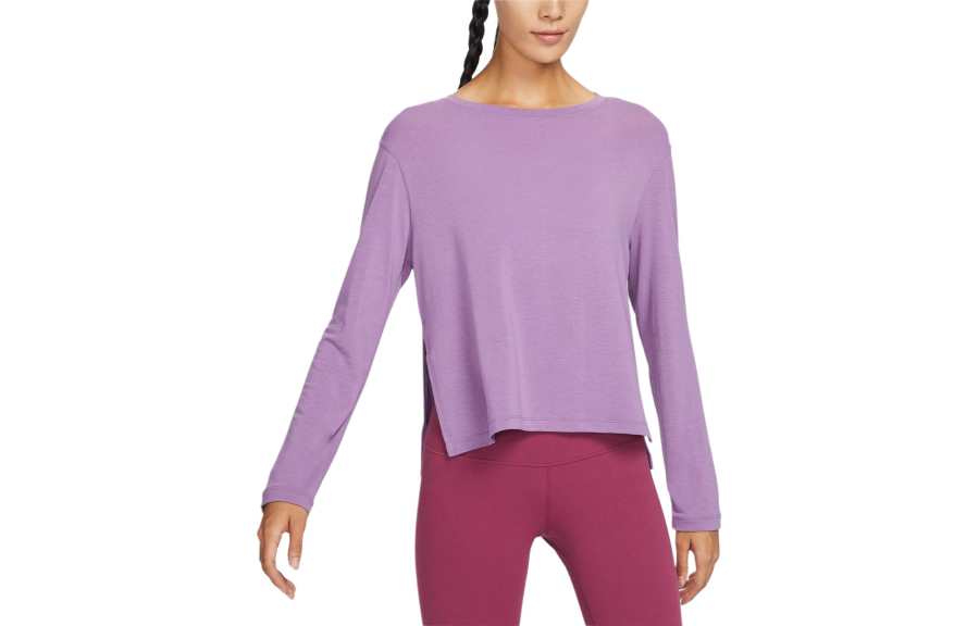 Nike Nike Drop Shoulder Sleeve T Shirt Women's Dust Purple