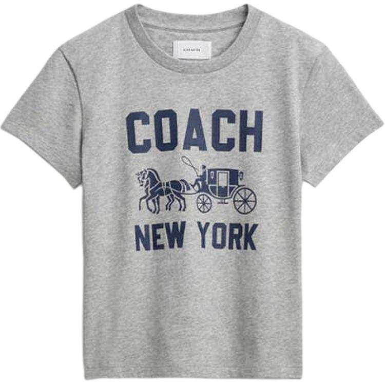 COACH COACH SS25 Regular T Shirt Women's Lime Gray
