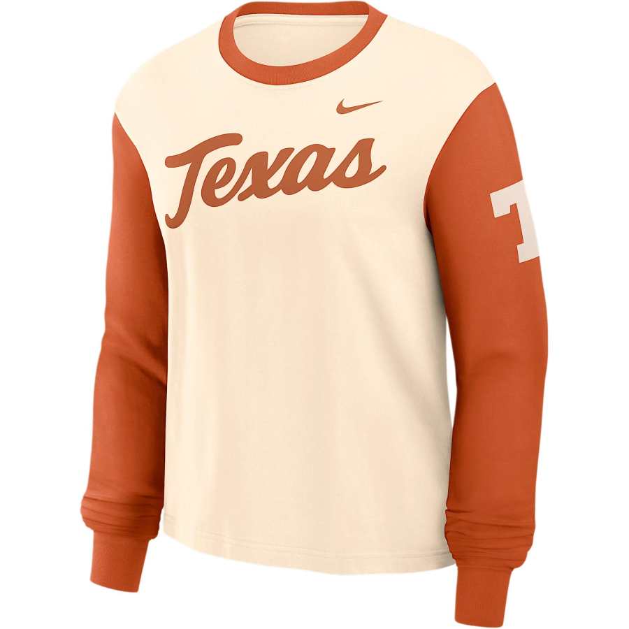 Nike Nike Texas Longhorns Boxy Women's Nike College Long-Sleeve T-Shirt