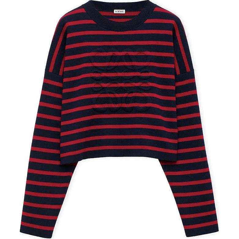 LOEWE LOEWE Anagram Sweater 'Navy/Red'