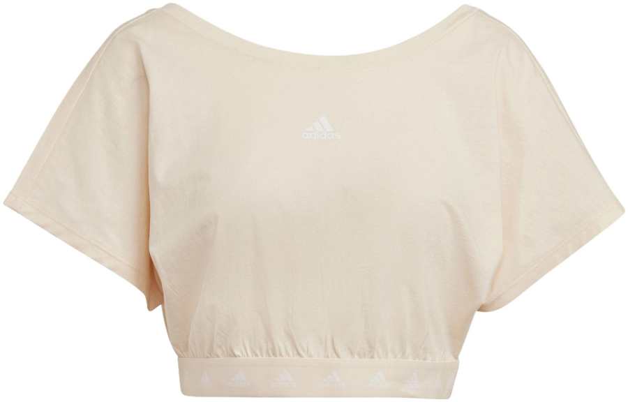 Adidas Adidas Crop Tops Women's Orange Crew Neck Moderate
