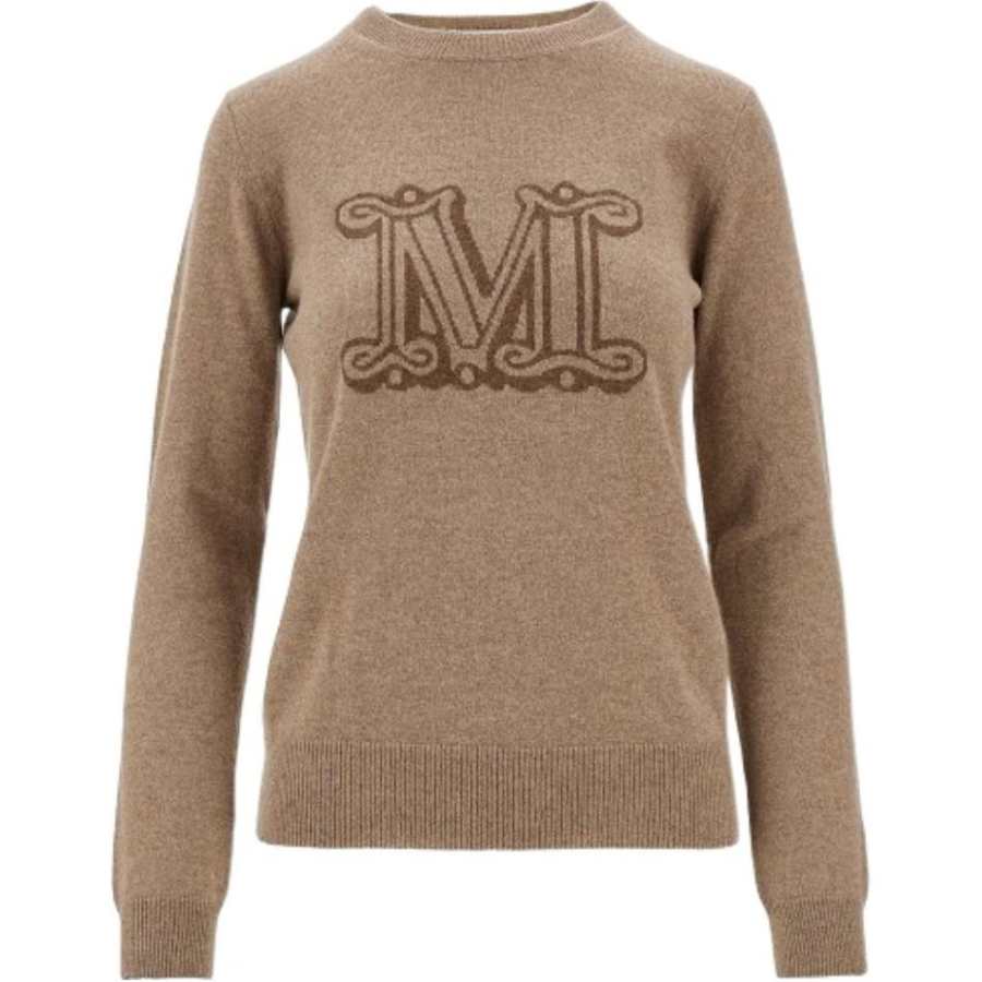 MaxMara MaxMara Sweaters Women's Brown Crew Neck Moderate Other
