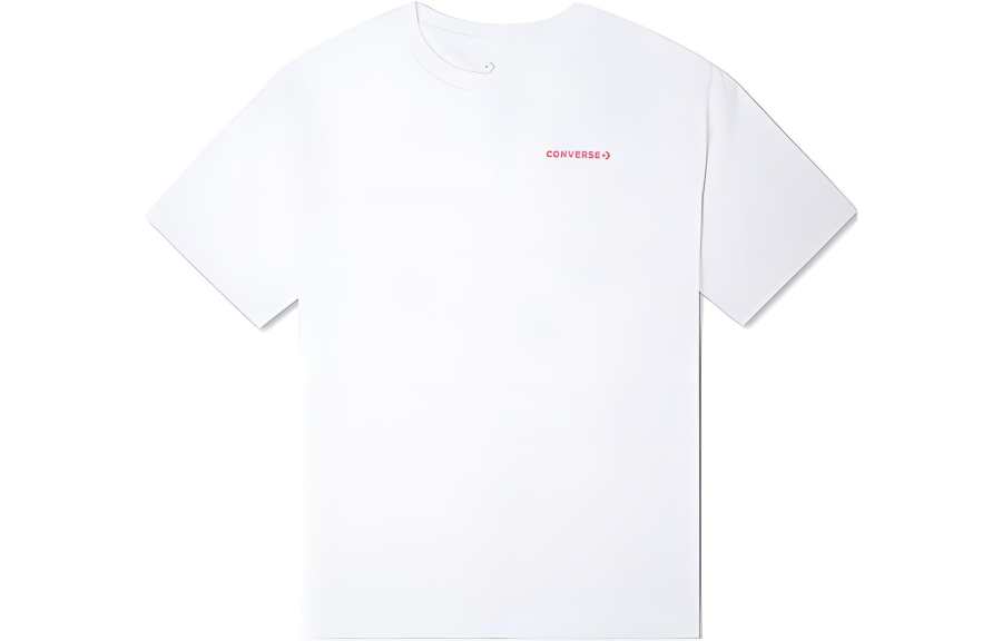 Converse Strawberry Drop Shoulder Sleeve T Shirt Women's White