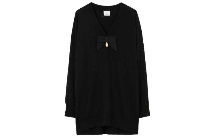 Burberry Sweaters Women's Black V Neck Moderate Other