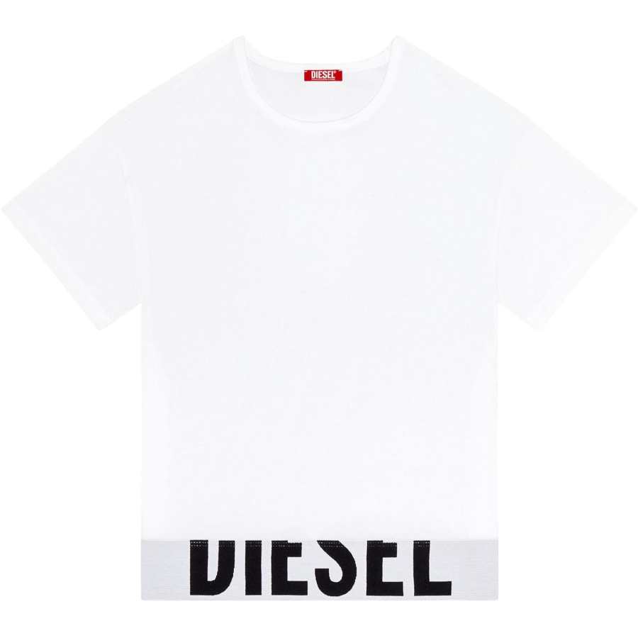 Diesel Logo Waistband Sporty Cropped Top