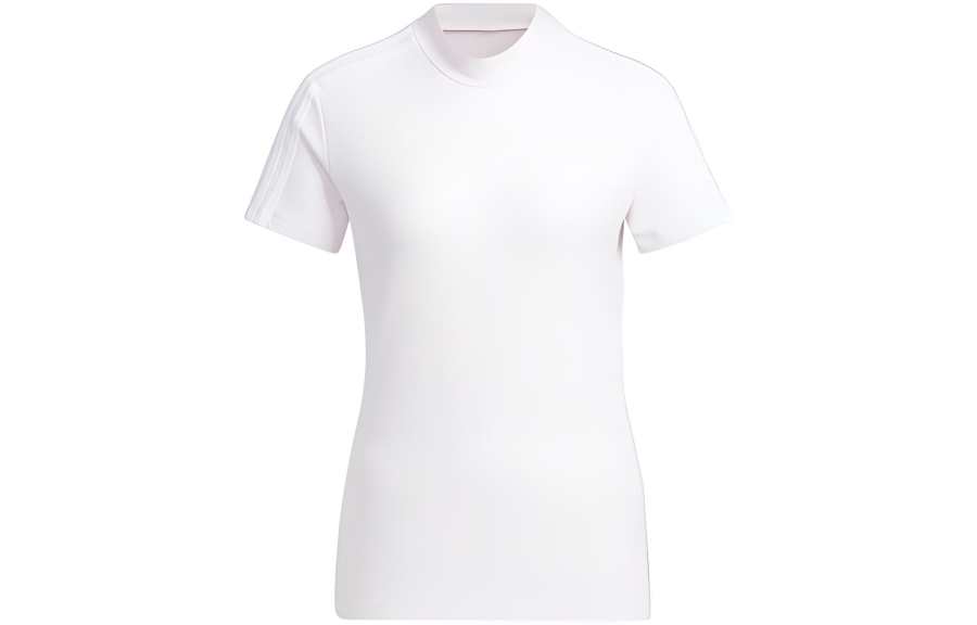 Adidas Adidas T Shirts Women's Light Pink Crew Neck Moderate Straight Fit