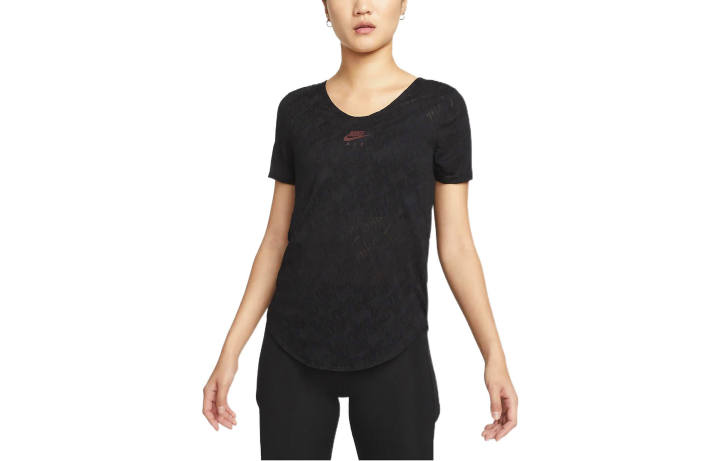 Nike Nike Running T Shirts Women's Black Crew Neck Moderate Other