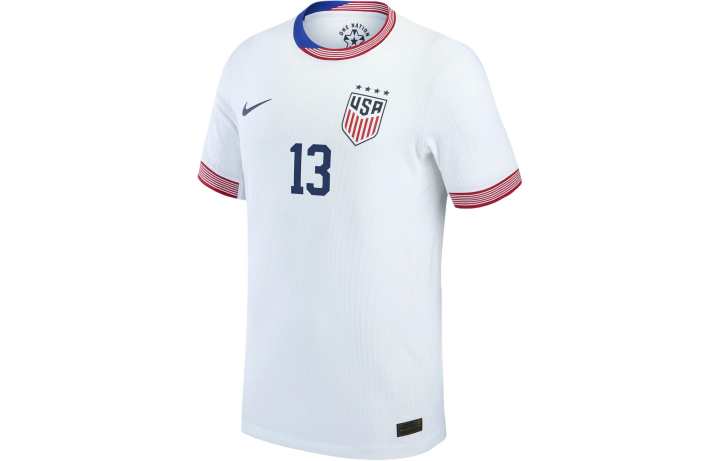 Nike Nike Dri FIT ADV Soccer Jersey Soccer Jersey Alex Morgan, Home Unisex White