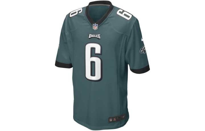 Nike Nike Game Football Jersey Soccer Jersey Philadelphia Eagles, Devin Thomas Smith Men's Green