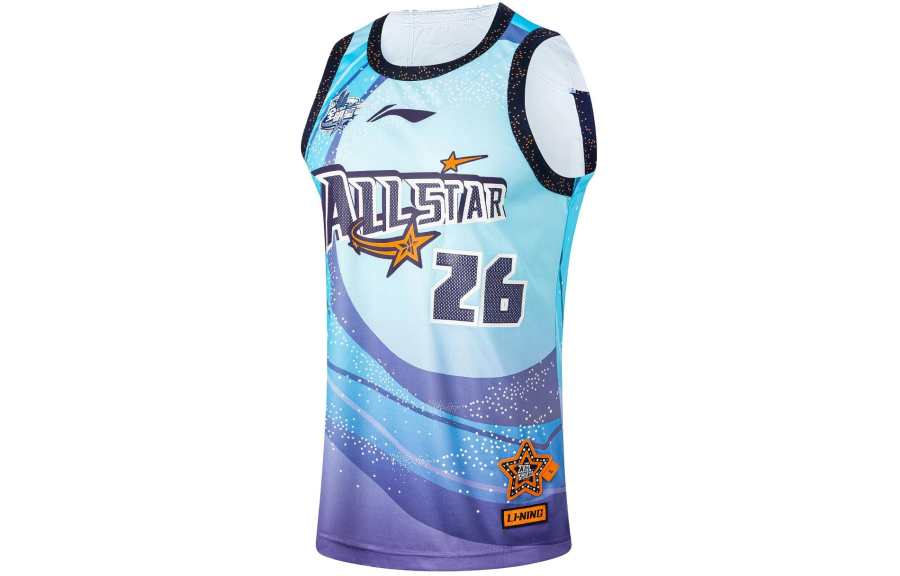 Li-Ning Li Ning CBA Collection Basketball Jersey Men's Wave Blue