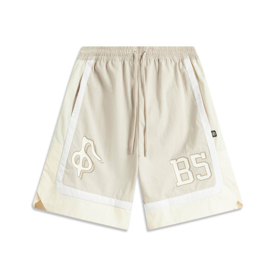 Li-Ning Li Ning BADFIVE Sports Shorts Men's Mica Gray Standard White Ecru