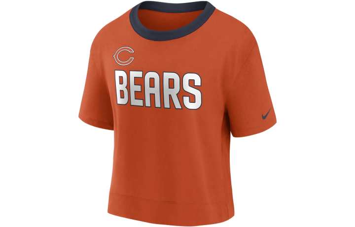 Nike Nike Crop Tops Women's Orange Crew Neck Moderate