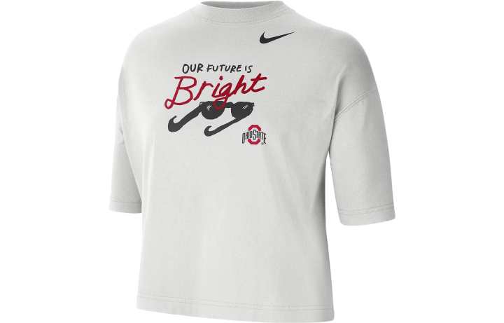 Nike Nike Crop Tops Women's White Crew Neck Moderate