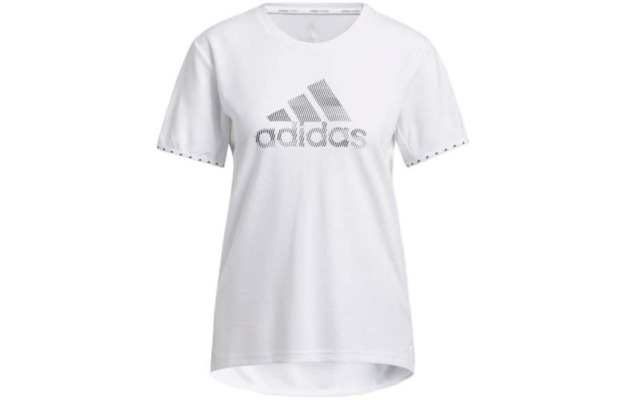 Adidas Adidas T Shirts Women's White Crew Neck Moderate Straight Fit