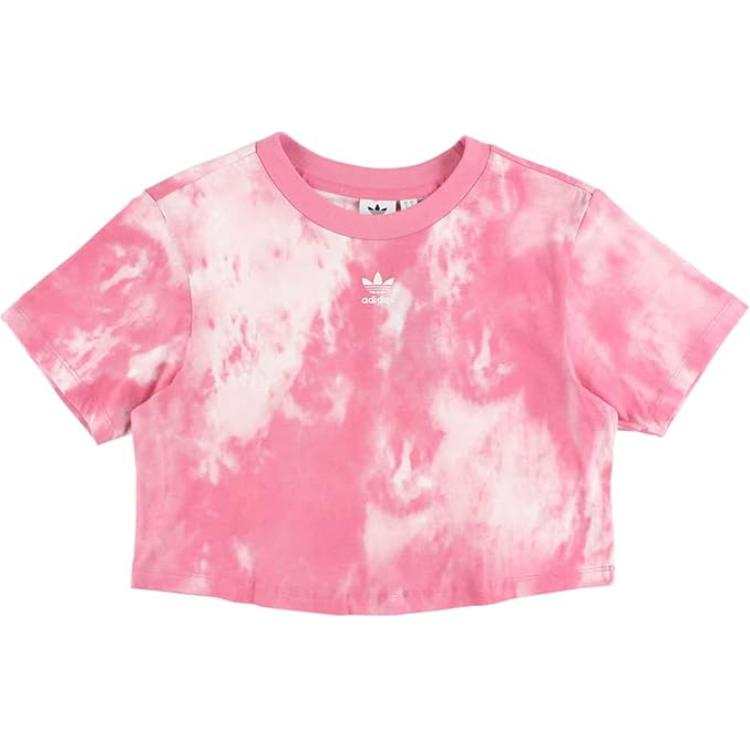 Adidas Adidas T Shirts Women's Pink Crew Neck Moderate Straight Fit