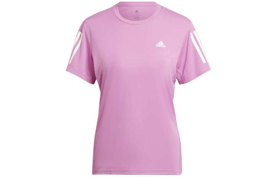 Adidas Adidas T Shirts Women's Pink Crew Neck Moderate Straight Fit