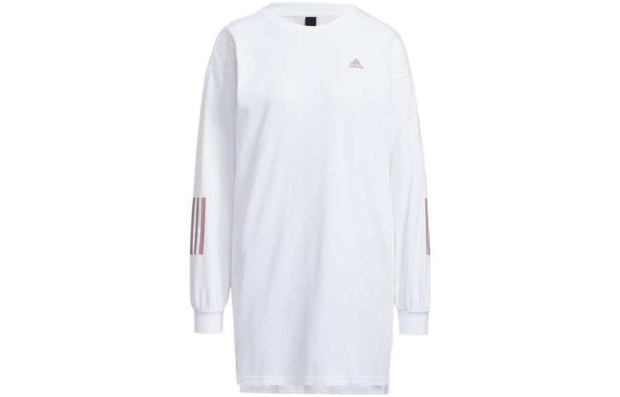 Adidas Adidas T Shirts Women's White Crew Neck Moderate Straight Fit
