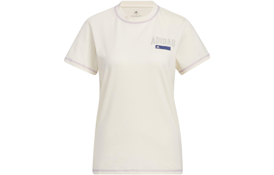 Adidas Adidas Regular T Shirt Women's Ecru Japan Version