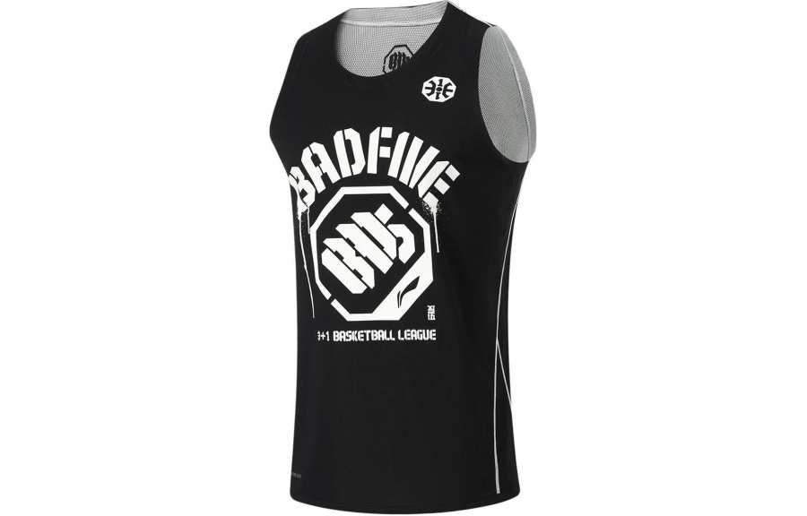 Li-Ning Li Ning Basketball Collection Basketball Jersey Men's Black Ivory