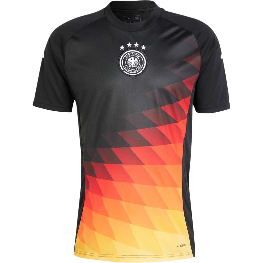 Adidas Adidas DE National Team Germany Pre Match Jersey Soccer Jersey Fan Edition Men's Black