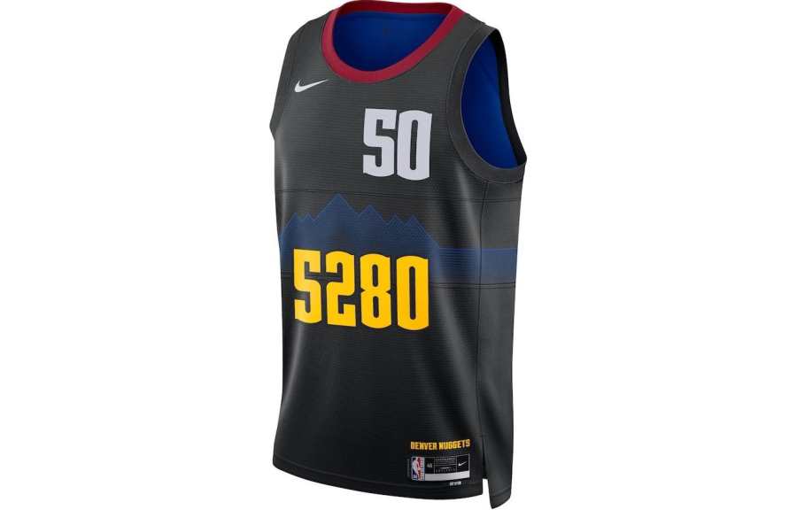 Nike Nike Basketball Jersey Denver Nuggets, Aaron Gordon Size 50 Unisex Black