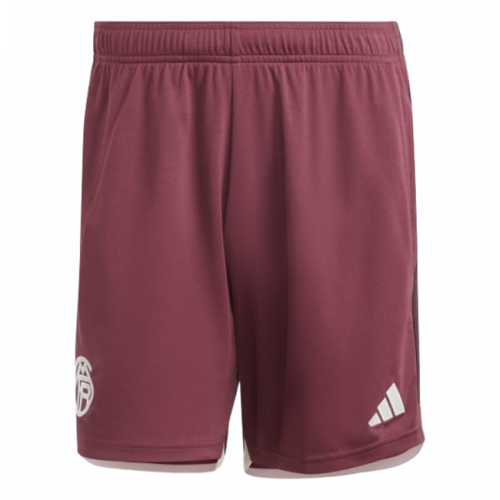 Adidas Adidas FC BAYERN THIRD SHORTS Soccer Bottom Men's Dark Shadow Red