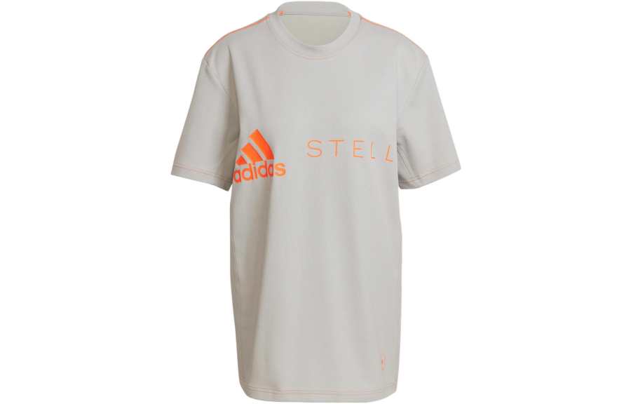 Adidas Adidas x Stella Mccartney Drop Shoulder Sleeve T Shirt Women's Gray