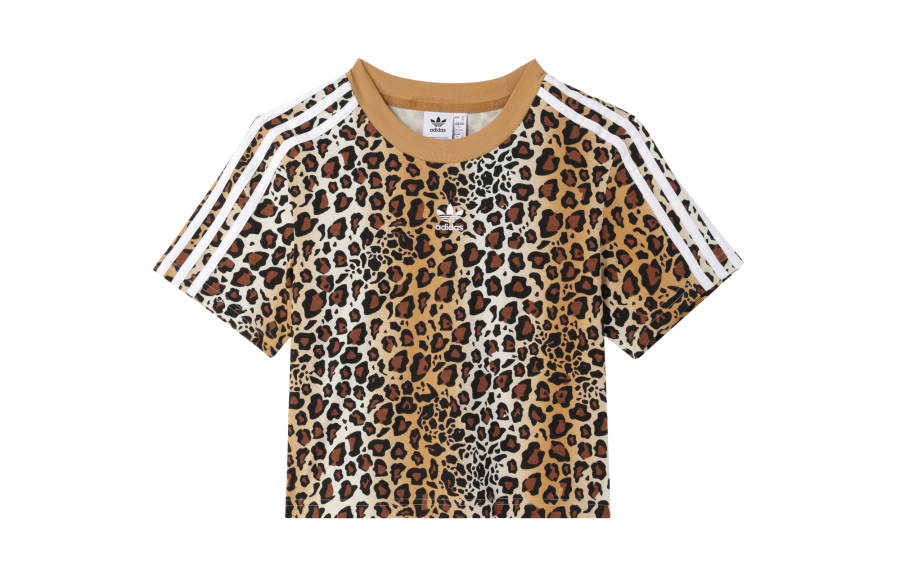 Adidas Originals T Shirt Women's Leopard Print