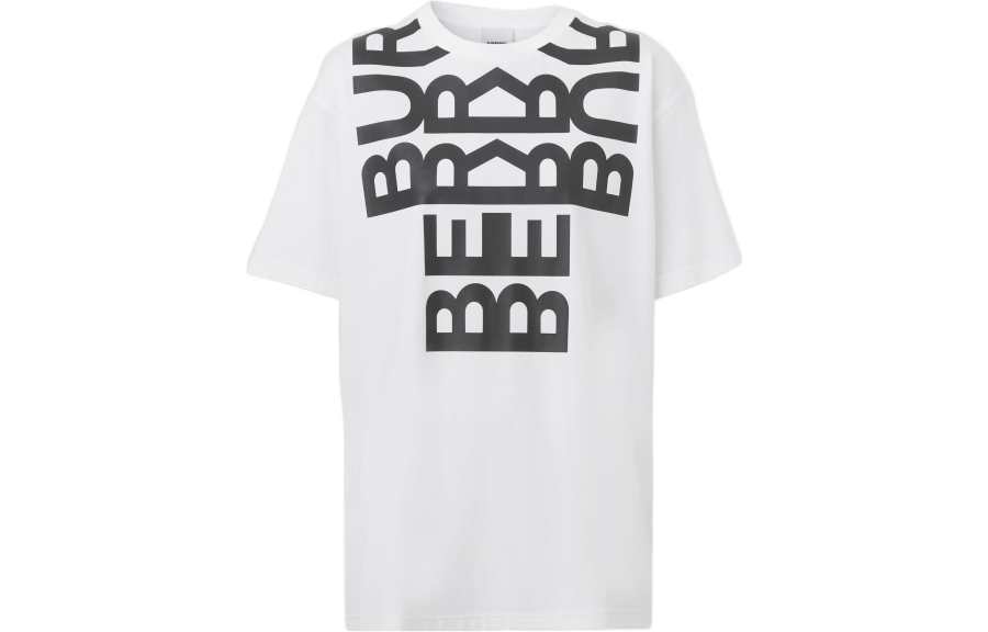 Burberry Carrick Logo Print T Shirt 'White'