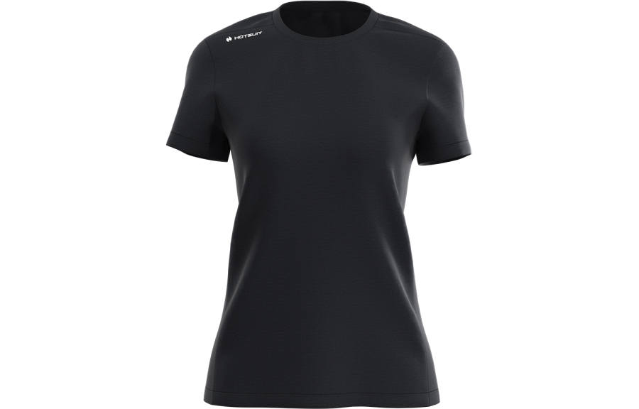 HOTSUIT T Shirts Women's Crew Neck Moderate Straight Fit