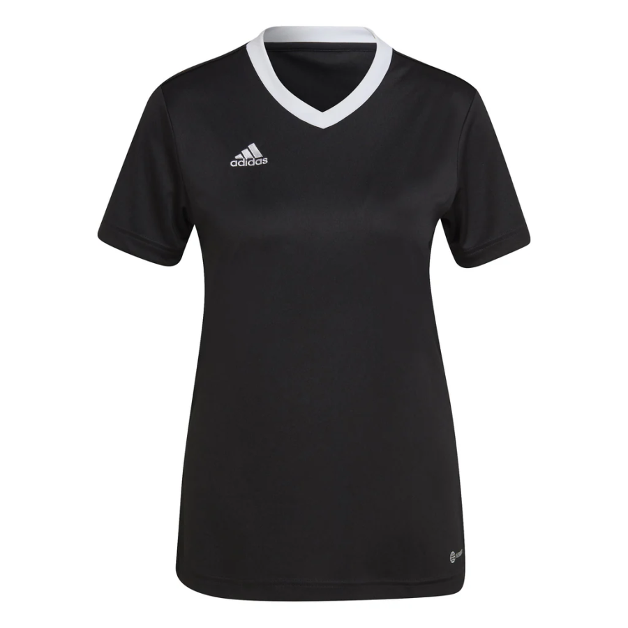 Adidas Adidas T Shirts Women's Black V Neck Moderate Straight Fit