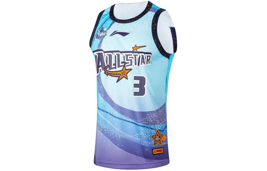 Li-Ning Li Ning CBA Collection Basketball Jersey Men's Wave Blue