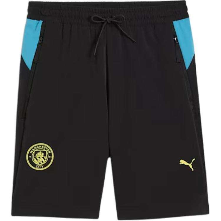 PUMA Manchester City TECH 6' Woven Shorts Men Casual Shorts Men's Black Demon Blue