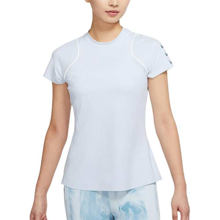 Nike Nike T Shirts Women's Light Blue Crew Neck Moderate