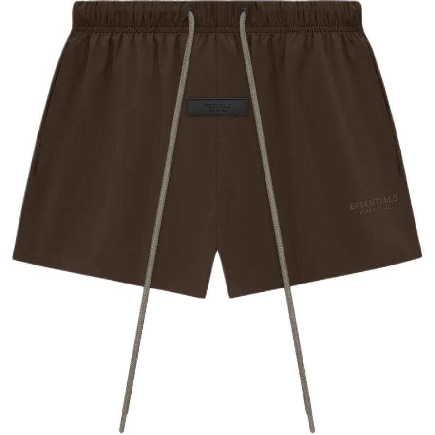 Fear Of God Essentials Running Short Wood Casual Shorts Men's Phoebe Zhennan Brown