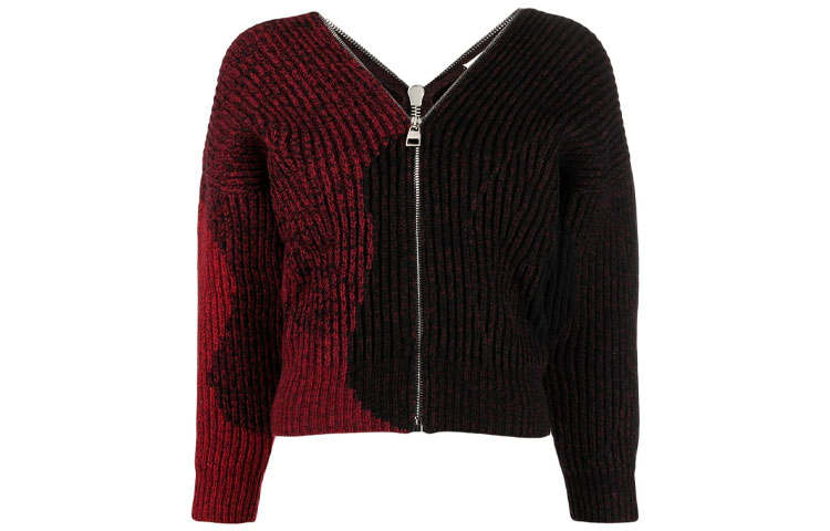 Alexander McQueen 【Previous Season】zipped-up V-neck sweater