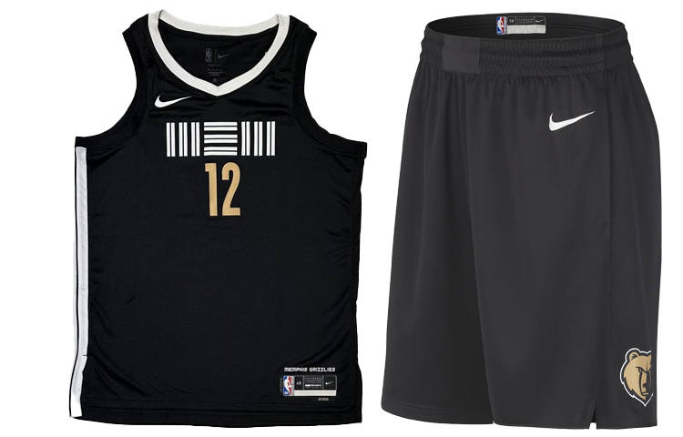 Nike Nike Basketball Suit City Edition 2023/24 Season, Memphis Grizzlies Men's Black