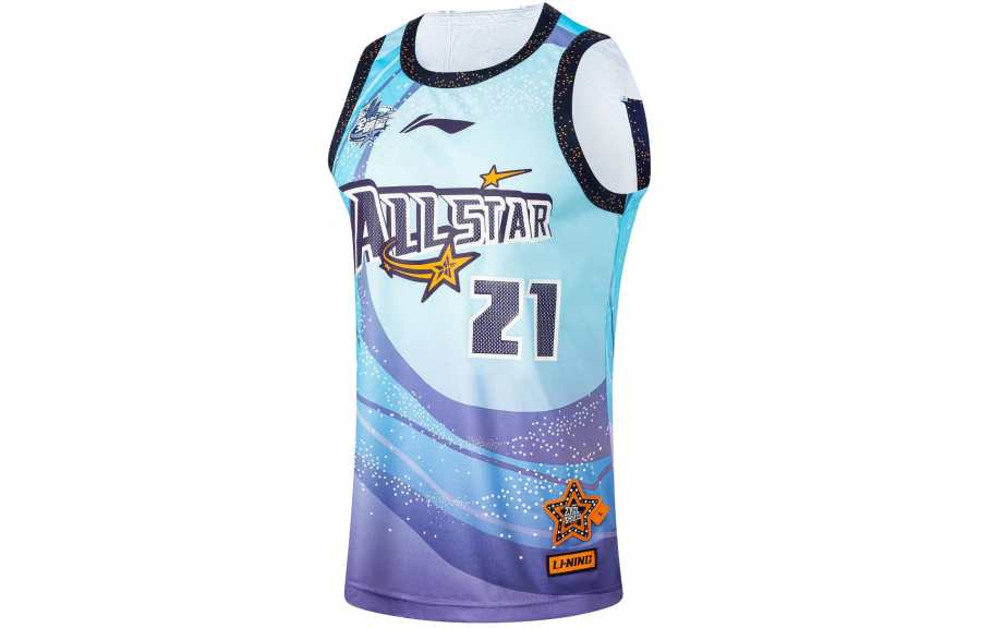 Li-Ning Li Ning CBA Collection Basketball Jersey Men's Wave Blue