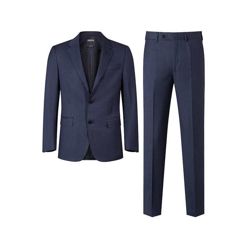 Ermenegildo Zegna SS24 Business Suit Men's Dark Blue