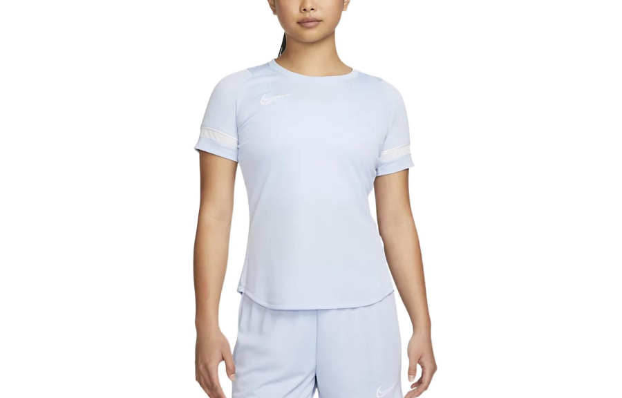 Nike Nike T Shirts Women's Blue Crew Neck Moderate Straight Fit