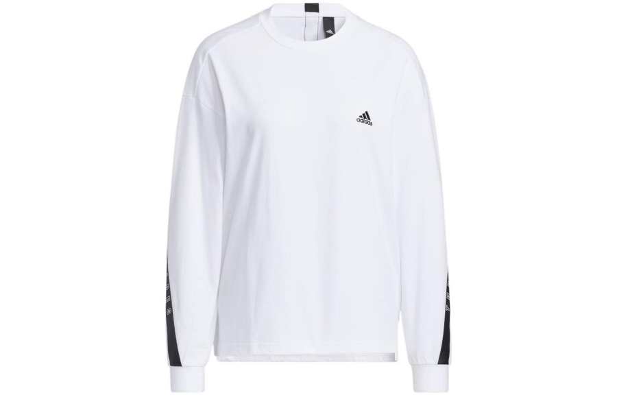 Adidas Adidas T Shirts Women's White Crew Neck Moderate Straight Fit
