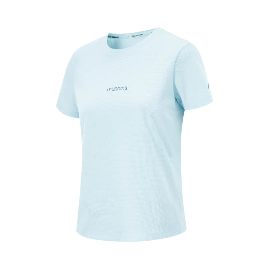 Li-Ning Li Ning Running Collection Running T Shirt Women's Light Sky Blue