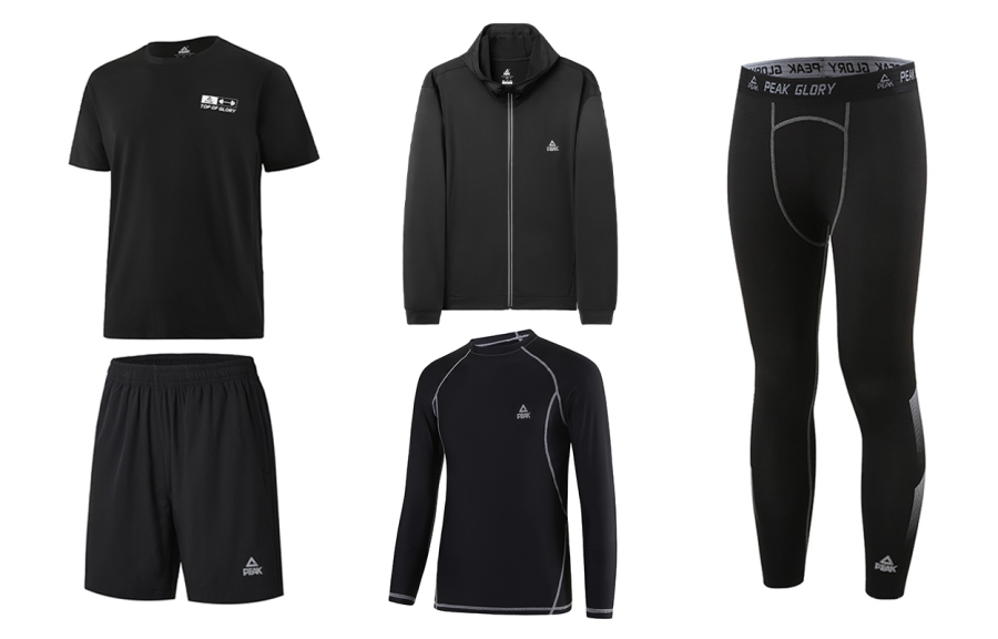 PEAK PEAK Fitness Sets Unisex Crew Neck Thin