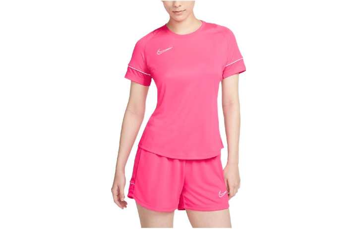 Nike Nike T Shirts Women's Pink Crew Neck Moderate Straight Fit