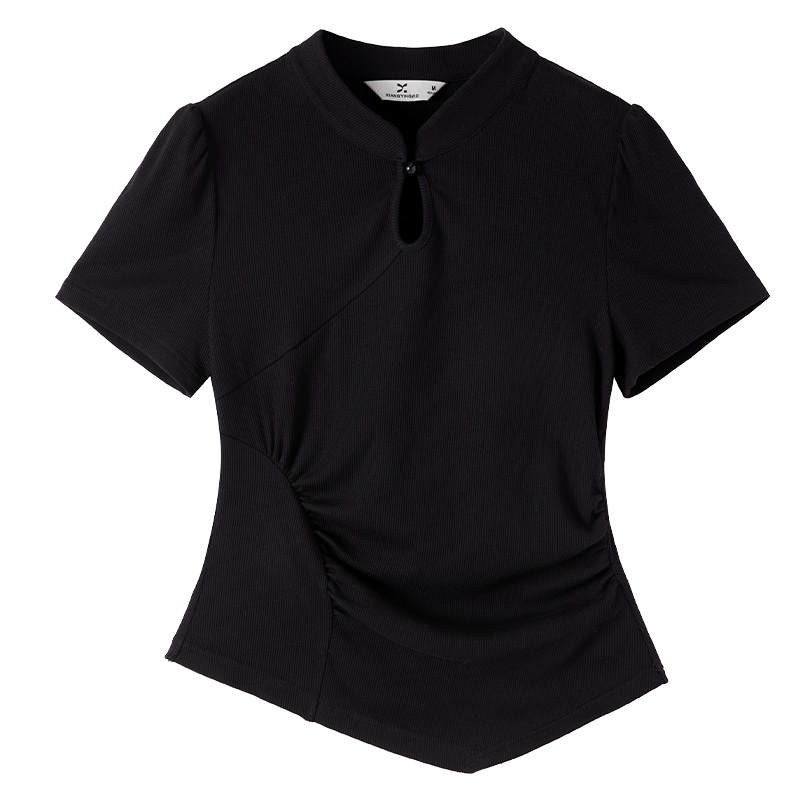 XIANGYING T Shirt Women's Black